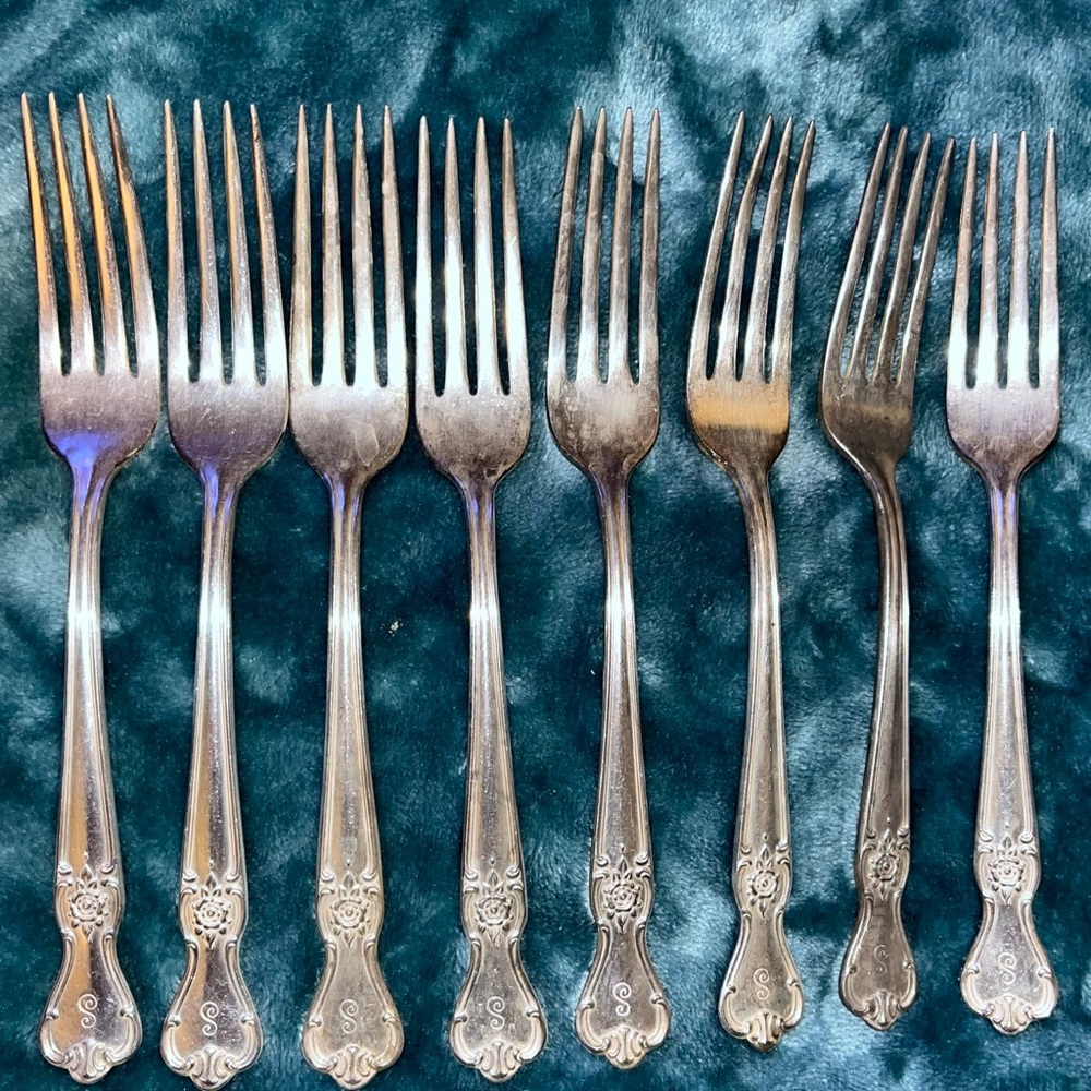 Vintage Old Company Plate Silverware